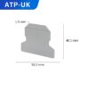 ATP-UK Terminal Blocks End Cover Plate