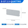 D-ST 2.5-QUATTRO terminal block accessories end plate