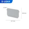 D-UDK4 Din Rail Terminal Blocks End Cover Plate