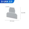 D-UKK 3 terminal block accessories end cover plate