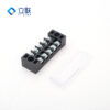 TB Series Black Double Row Fixed Fence Screw Terminal